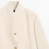Satin-Blazer mit hohem Kragen Satin-Blazer mit hohem Kragen