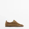 Schnürschuhe aus weichem Leder