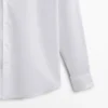 Slim-Fit-Baumwollhemd mit doppelten Manschetten Slim-Fit-Baumwollhemd mit doppelten Manschetten