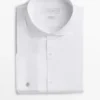 Slim-Fit-Baumwollhemd mit doppelten Manschetten Slim-Fit-Baumwollhemd mit doppelten Manschetten