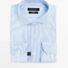 Slim-Fit-Hemd aus gestreiftem Twill Slim-Fit-Hemd aus gestreiftem Twill