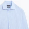 Slim-Fit-Hemd aus gestreiftem Twill Slim-Fit-Hemd aus gestreiftem Twill