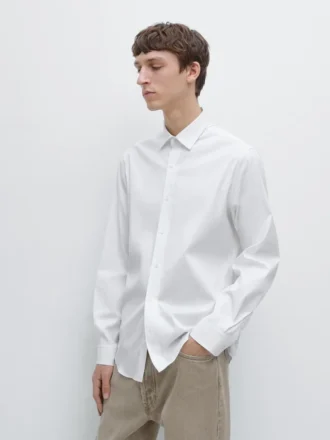 Slim-Fit-Hemd aus Stretch-Baumwollmischung