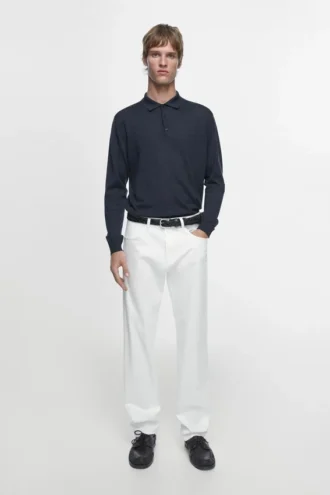 Slim-Fit-Hose im Denim-Look