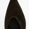 Slingback-Schuhe aus Spaltveloursleder Slingback-Schuhe aus Spaltveloursleder