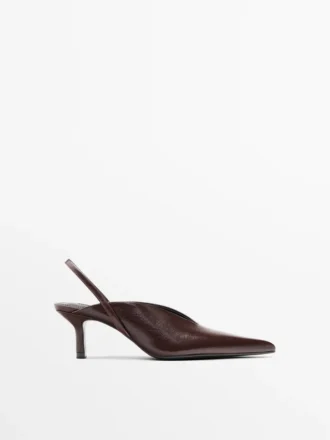 Slingback-Schuhe mit hohem Absatz