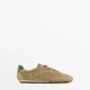 Sneaker aus Spaltleder mit Details Sneaker aus Spaltleder mit Details