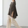 Strickcape aus Baumwollmischung Strickcape aus Baumwollmischung