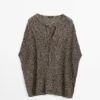 Strickcape aus Baumwollmischung Strickcape aus Baumwollmischung