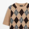 Strickpullover aus Baumwolle mit Argyle-Muster Strickpullover aus Baumwolle mit Argyle-Muster