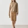 Strickpullover aus Baumwolle und Leinen mit Taschendetail