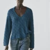 Strickpullover aus Baumwollmischung mit Knotendetails