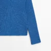 Strickpullover aus Baumwollmischung mit V-Ausschnitt