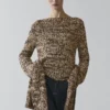 Strickpullover aus Mouline-Baumwollmischung