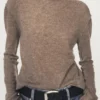 Strickpullover aus Wollmischung mit Rollkragen