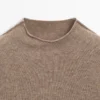 Strickpullover aus Wollmischung mit Rollkragen