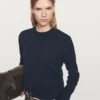 Strickpullover aus Wollmischung mit Rundhalsausschnitt