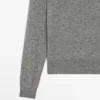 Strickpullover aus Wollmischung mit V-Ausschnitt
