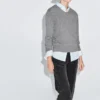 Strickpullover aus Wollmischung mit V-Ausschnitt