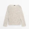 Strickpullover mit U-Boot-Ausschnitt Strickpullover mit U-Boot-Ausschnitt