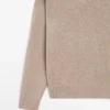 Strickpullover mit V-Ausschnitt und Ellbogenpatches