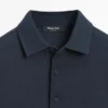 Strukturiertes Piqué-Poloshirt mit langen Ärmeln Strukturiertes Piqué-Poloshirt mit langen Ärmeln