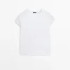 T-Shirt aus 100 % merzerisierter Baumwolle mit kurzen Ärmeln T-Shirt aus 100 % merzerisierter Baumwolle mit kurzen Ärmeln