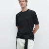 T-Shirt aus Baumwollstrick T-Shirt aus Baumwollstrick