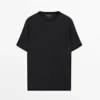 T-Shirt aus Baumwollstrick T-Shirt aus Baumwollstrick