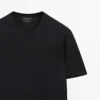 T-Shirt aus Baumwollstrick T-Shirt aus Baumwollstrick