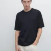 T-Shirt aus Wollmischgewebe T-Shirt aus Wollmischgewebe