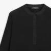 T-Shirt aus Wollmischung mit Henley-Ausschnitt T-Shirt aus Wollmischung mit Henley-Ausschnitt