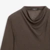 T-Shirt mit Trichterkragen