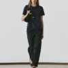 T-Shirts aus 100 % Baumwolle mit Rundhalsausschnitt T-Shirts aus 100 % Baumwolle mit Rundhalsausschnitt