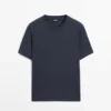 T-Shirts aus 100 % Baumwolle mit Rundhalsausschnitt T-Shirts aus 100 % Baumwolle mit Rundhalsausschnitt