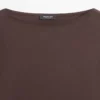 T-Shirts aus 100 % Baumwolle mit U-Boot-Ausschnitt
