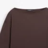 T-Shirts aus 100 % Baumwolle mit U-Boot-Ausschnitt