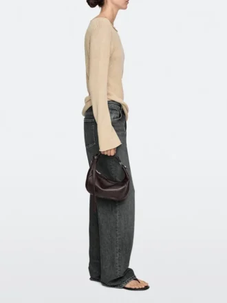 Tasche aus Nappaleder mit Metallschnalle Tasche aus Nappaleder mit Metallschnalle