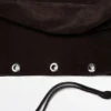 Tasche aus Spaltveloursleder mit Ösen Tasche aus Spaltveloursleder mit Ösen