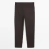 Total-Look-Hose aus Wollmischung