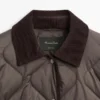 Wasserabweisende Daunenjacke mit Cord-Details Wasserabweisende Daunenjacke mit Cord-Details