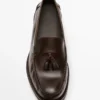 Weiche, geölte Leder-Loafer mit Quasten Weiche, geölte Leder-Loafer mit Quasten