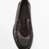 Weiche, geölte Leder-Penny-Loafer Weiche, geölte Leder-Penny-Loafer