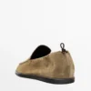 Weiche Leder-Loafer mit gerafftem Detail