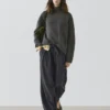 Weite Plissee-Hose mit weitem Bein Weite Plissee-Hose mit weitem Bein