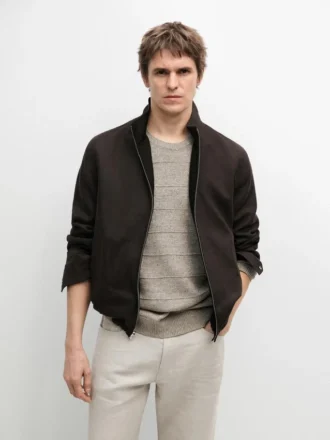 Wendbare Leinenjacke Wendbare Leinenjacke