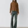 Wildlederjacke mit Knöpfen Wildlederjacke mit Knöpfen