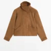 Wildlederjacke mit Knöpfen Wildlederjacke mit Knöpfen