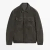 Wildlederjacke mit Taschen
