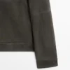 Wildlederjacke mit Taschen